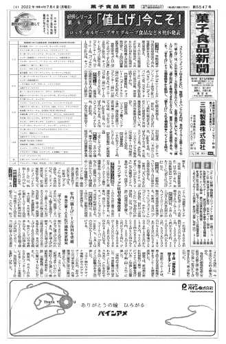 菓子食品新聞